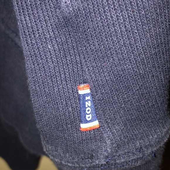 Men’s XXL Izod 1/4 zip navy pullover sweater - Picture 10 of 10